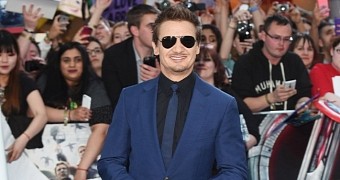 Jeremy Renner at the premiere of “Avengers: Age of Ultron”