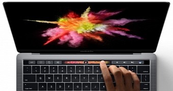 The new MacBook does not have a touchscreen, but a Touch Bar at the top of the keyboard