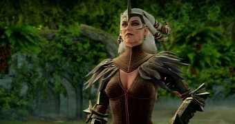 Flemeth in Dragon Age, with the voice of Kate Mulgrew