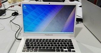 KDE neon Pinebook Remix running on the Pinebook