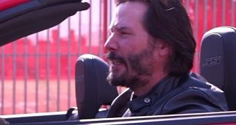 Keanu Reeves in the Jimmy Kimmel skit “A Reasonable Speed”