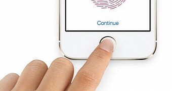 The device passcode is required when enrolling new fingerprints