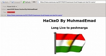 openSUSE News website hacked by MuhmadEmad