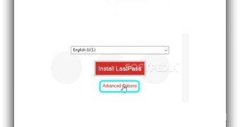 Before installing LastPass, enter Advanced Options to choose web the browsers you want for integration