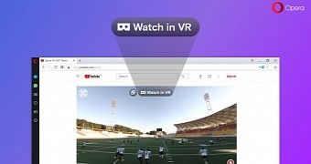 Opera 49 Beta with built-in VR 360 player