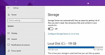 Storage Sense getting more improvements