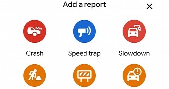 User report support in Google Maps