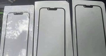 Alleged iPhone 13 front panels