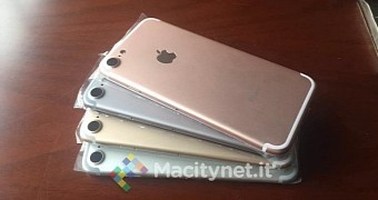 Color versions of the new iPhone 7 lineup