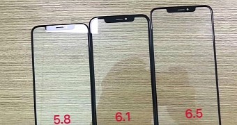 Alleged front panels of new iPhones