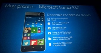 Lumia 550 specifications