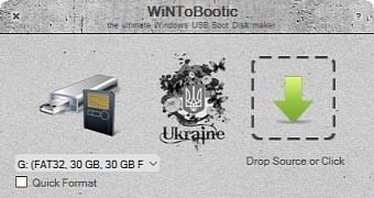 Create a bootable USB flash drive using WiNToBootic