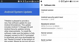 Android 7.0 Nougat update for LG G5