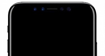 Apple iPhone 8 front camera concept