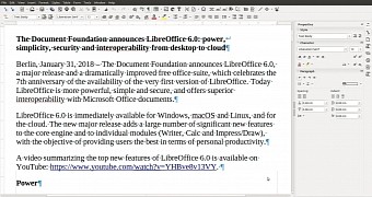 LibreOffice 6.0 Writer