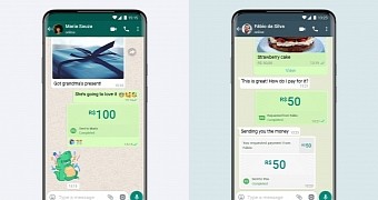 Sending money with WhatsApp