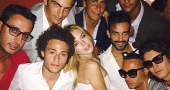 Lindsay Lohan is still partying, but in Europe now