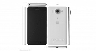 Lumia 950 showed off in CAD render