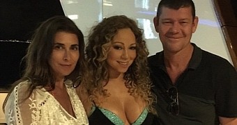Mariah Carey and her new boyfriend James Packer and his ex-wife Jodhi Meares