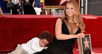 Moroccan aka Rocco wants to be close to his mother Mariah Carey at the unveiling of her star on the Walk of Fame