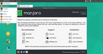 Manjaro Linux 16.06 Dev MATE Community Edition