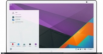 KDE Neon on a laptop