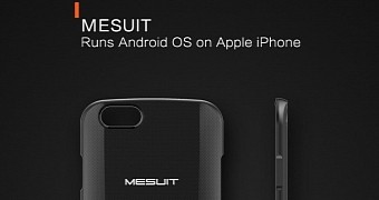 MESUIT case for running Android OS on iPhones