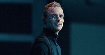 Michael Fassbender as Steve Jobs in Universal Pictures' biopic "Steve Jobs," now playing in select theaters