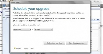 This is the “no cancel” Windows 10 upgrade promp