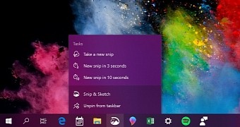 Colored jumplists on Windows 10
