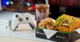 Xbox One X and Taco Bell's Double Chalupa Box, a match made in heaven