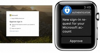 Microsoft Authenticator on Apple Watch