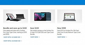 Surface deals in the Microsoft Store