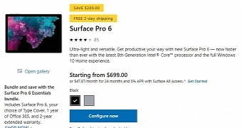 Microsoft Surface Pro 6 now available with a major discount