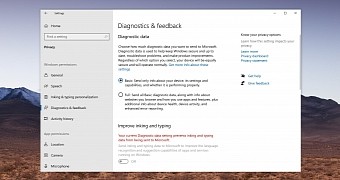 Windows 10 data collection options for consumers