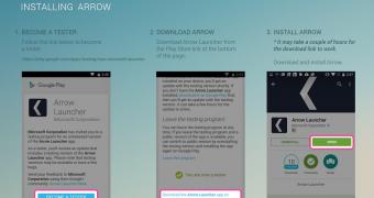 How to install Arrow Launcher beta