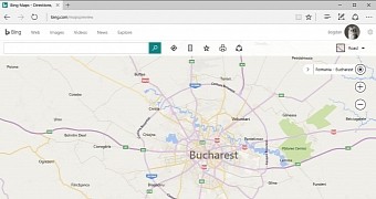 Bing Maps in Microsoft Edge