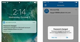 Microsoft Authenticator security notifications