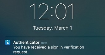 Microsoft Authenticator on iOS