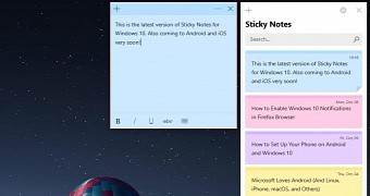 Sticky Notes 3.0 on Windows 10 April 2018 Update