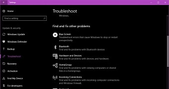 This is the Bluetooth troubleshooter in Windows 10 Creators Update