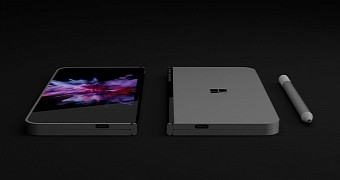Concept imagining a foldable Surface Phone