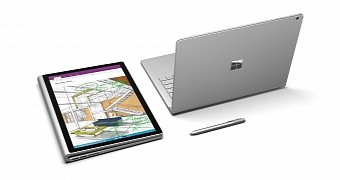 The first-generation Surface Book laptop