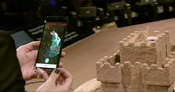 Microsoft showing how a Windows phone can generate a 3D version of a real object