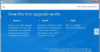 The Windows 10 reservation tool