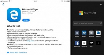 Edge for iPad with Split screen support