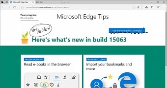 Microsoft Edge in Windows 10 Creators Update preview builds