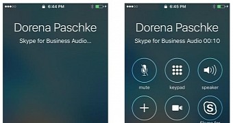 Skype for Business integrated into iOS