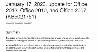 The new update helps Microsoft detect old versions of Office