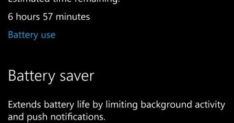 Battery Saver is now part of the Settings screen